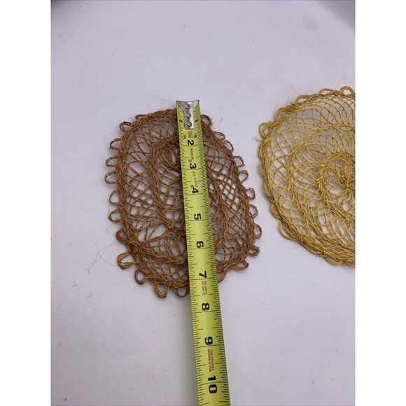 Vintage Miniature Dollhouse Rug Round and Oval lot - Picture 3 of 5